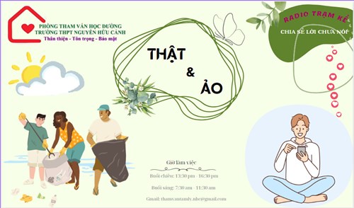 Phòng tham vấn học đường Trường THPT Nguyễn Hữu Cảnh - Hoạt động phát thanh học đường  Trạm kể  số 27.