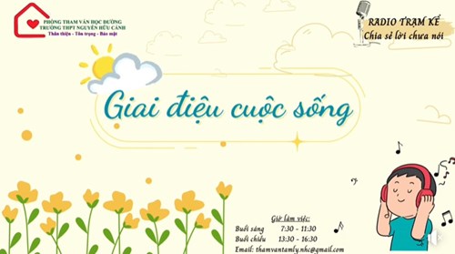 Phòng tham vấn học đường Trường THPT Nguyễn Hữu Cảnh - Hoạt động phát thanh học đường  Trạm kể  số 28.