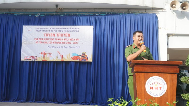 Tuyên truyền phổ biến kiến thức PCCC và CNCH năm học 2023 - 2024