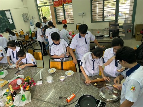 Hoạt động Câu lạc bộ Nghệ thuật Ẩm thực - Học kì 1 năm học 2023-2024