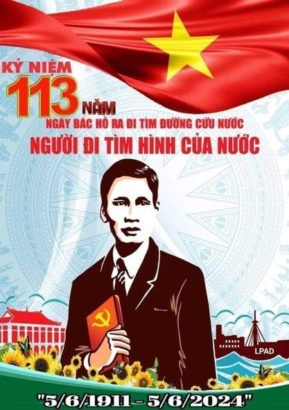 Kỷ niệm 113 năm ngày bác hồ ra đi tìm đường cứu nước (5/6/1911- 5/6/2024)