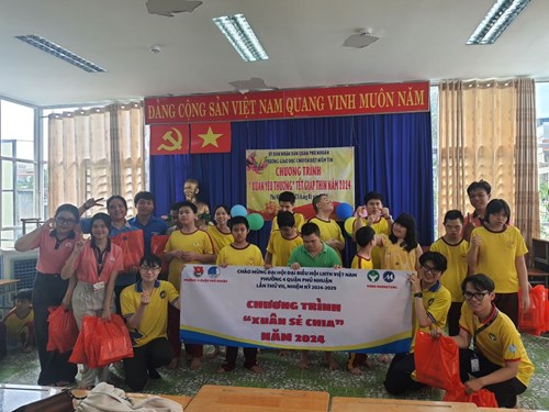 Sáng ngày 26/01/2024, Đoàn Phường 4 quận Phú Nhuận đã đến sinh hoạt giao lưu và tặng quà cho học sinh Trường Giáo dục Chuyên biệt Niềm Tin.