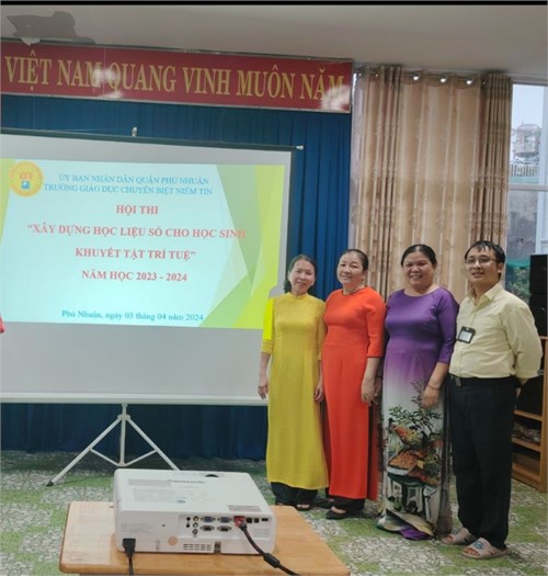Hội thi  Xây dựng học liệu số cho học sinh khuyết tật trí tuệ - năm học 2023 - 2024