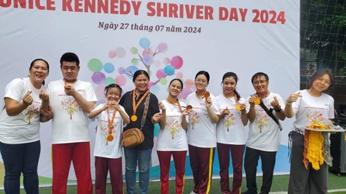 Học sinh Trường Niềm Tin tham gia sự kiện về Thể thao Hòa nhập ( Eunice Kennedy Shriver Day 2024) do Special Olympic Việt Nam tổ chức.