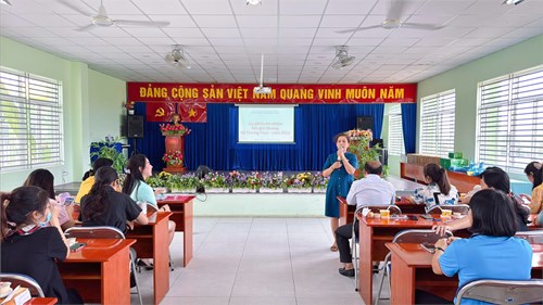 Hội đồng Thi đua-Khen thưởng Trung tâm hỗ trợ phát triển giáo dục hòa nhập Bình Chánh họp lấy ý kiến và bỏ phiếu tín nhiệm Cô Nguyễn Thị Thanh Hà - Giáo viên - Tổ trưởng chuyên môn được đề cử xét giải Võ Trường Toản - Năm 2024