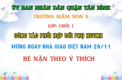 Nặn theo ý thích - lớp chồi 1