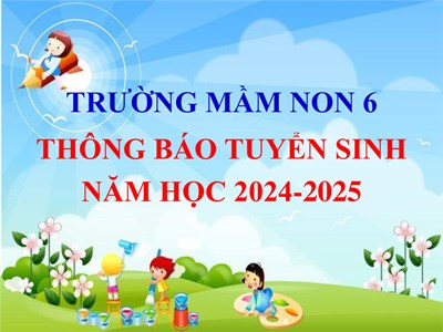 Thông báo Tuyển sinh năm học 2024-2025