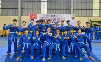 Tỏa sáng tinh thần võ đạo – Học sinh trường Phổ thông Năng khiếu Thể thao Olympic xuất sắc trong kỳ thi lên đai Vovinam