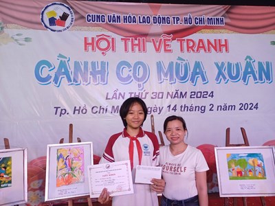 Ngày 14 tháng 02 năm 2024, em Lê Huỳnh Lan Chi - Lớp 8/3 đạt giải ...
