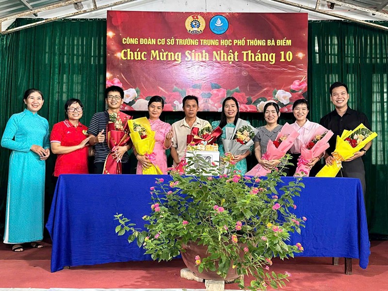 Công Đoàn Cở Sở Trường Trung Học Phổ Thông Bà Điểm
Chúc Mừng Sinh Nhật Tháng 10