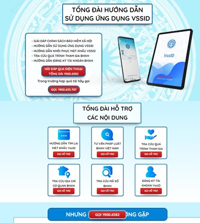 Tổng đài hướng dẫn sử dụng ứng dụng VSSID