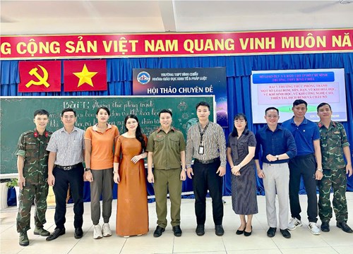 Thao giảng Chuyên môn Cụm 8 - Môn Giáo dục quốc phòng và an ninh - Năm học 2024-2025