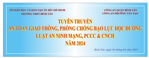 Tuyên truyền kiến thức pháp luật về An toàn Giao thông, Phòng chống Bạo lực học đường, Luật An ninh mạng, nâng cao kiến thức về Phòng cháy chữa cháy và cứu nạn cứu hộ cho học sinh