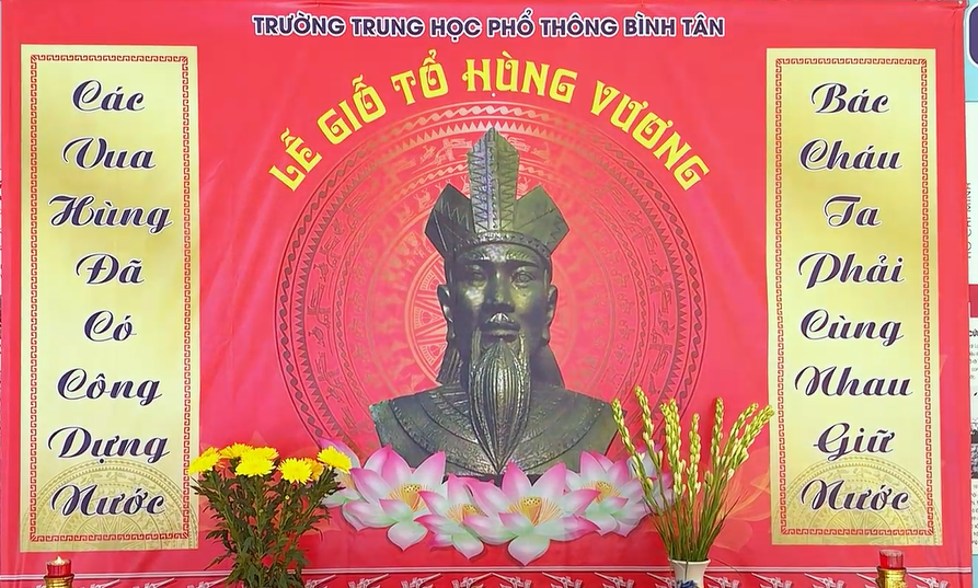 Trường THPT Bình Tân tổ chức Lễ Giỗ tổ Hùng Vương