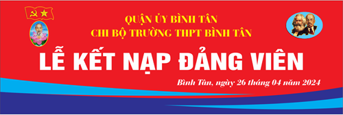 Chi Bộ trường THPT Bình Tân tổ chức Lễ kết nạp Đảng cho học sinh Nguyễn Ngọc Tú Anh, học sinh lớp 12A1, Trường THPT Bình Tân