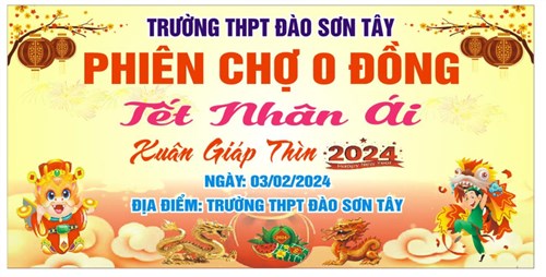 Trường THPT Đào Sơn Tây tổ chức phiên chợ 0 đồng