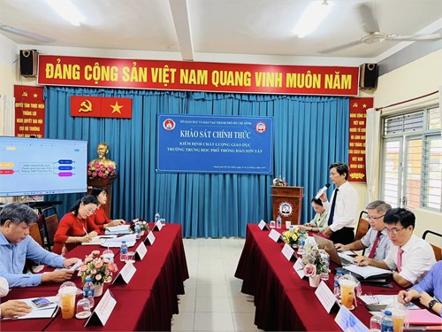 KHẢO SÁT CHÍNH THỨC KIỂM ĐỊNH CHẤT LƯỢNG GIÁO DỤC và đánh giá TRƯỜNG CHUẨN QUỐC GIA