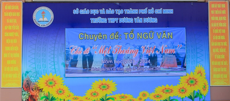 NH2023-2024: Tổ chức Hoạt động giáo dục trải nghiệm về Chuyên đề ngoại khóa  Một thoáng Việt Nam  - Tổ bộ môn Ngữ Văn.