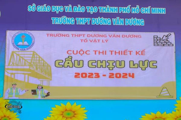 NH2023-2024: Tổ chức Hoạt động giáo dục trải nghiệm ngoại khóa - Chuyên đề  Cầu chịu lực  của Tổ Vật Lý