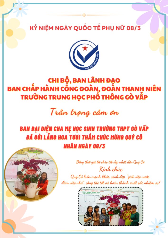 Chúc Mừng Ngày Quốc Tế Phụ Nữ 08/3