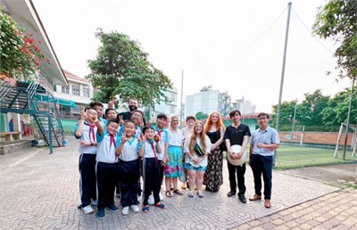 Trường Hermann Gmeiner Gò Vấp TP.HCM gặp gỡ giao lưu văn hóa với các giáo sư, các nghiên cứu sinh và sinh viên trường Đại Học Willamette (Willamette University)