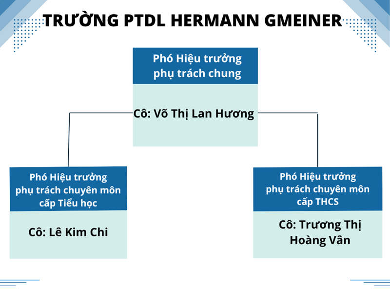 Ban Lãnh đạo trường PTDL Hermann Gmeiner