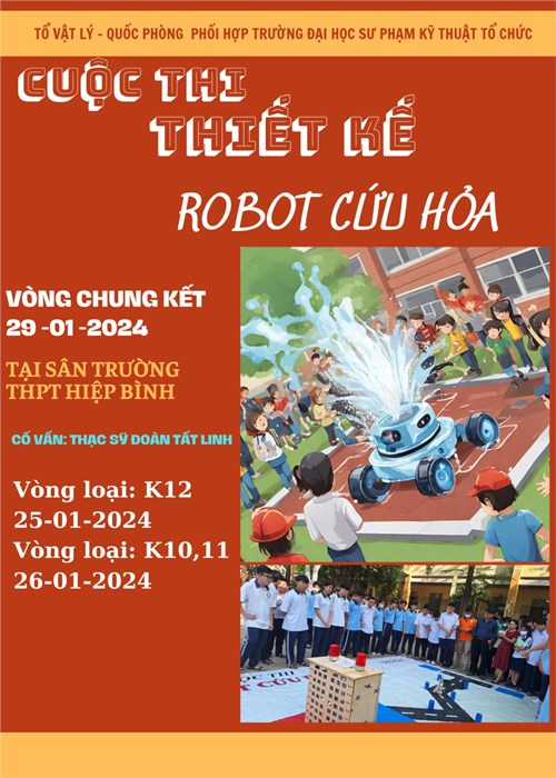 Cuộc thi: “Thiết kế Robot cứu hỏa”