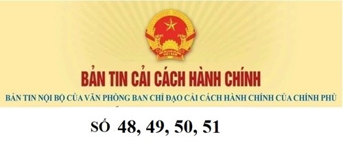 Bản tin cải cách hành chính số 48, 49, 50, 51