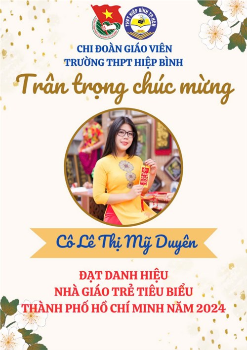 Tuyên dương gương Nhà giáo trẻ tiêu biểu TP. Hồ Chí Minh năm 2024