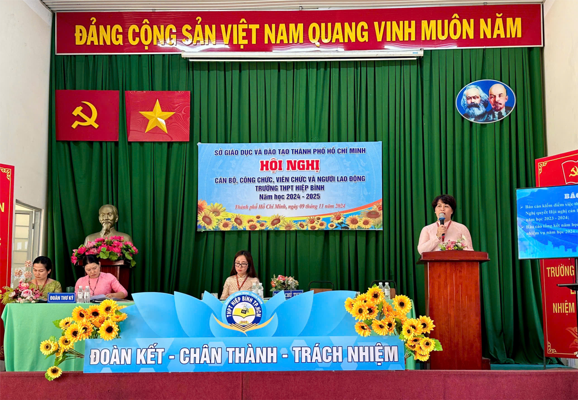 Hội nghị Cán bộ, Công chức, Viên chức và Người lao động trường THPT Hiệp Bình năm học 2024-2025