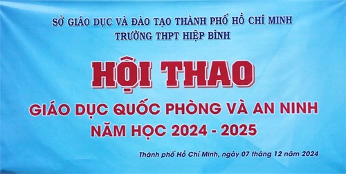 Hội thao Giáo dục Quốc phòng và An ninh năm học 2024 - 2025