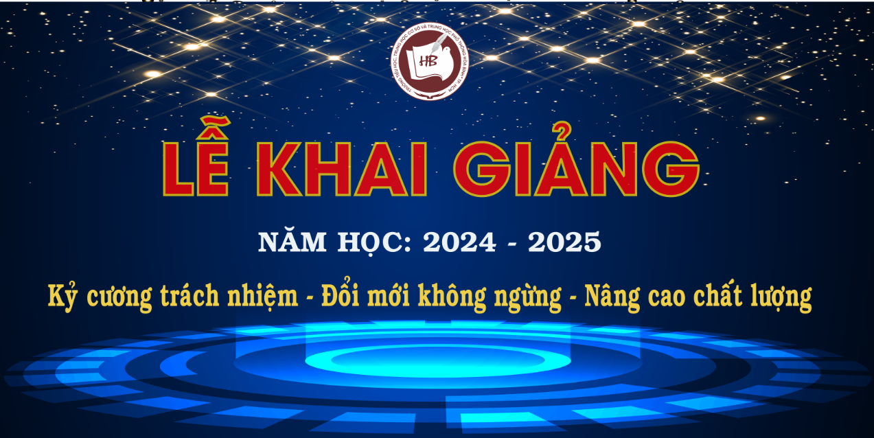 Sẵn sàng cho Lễ khai giảng năm học mới 2024 - 2025 trường TiH, THCS và THPT Hòa Bình
