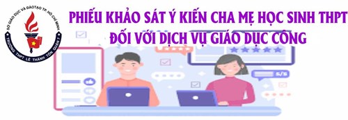 Khảo sát dịch vụ giáo dục công (dành cho Cha/Mẹ học sinh)