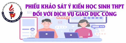Thực hiện khảo sát dịch vụ giáo dục công (dành cho học sinh)