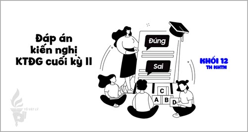 [KTĐGckII-Lí12-TN] Đáp án kiến nghị