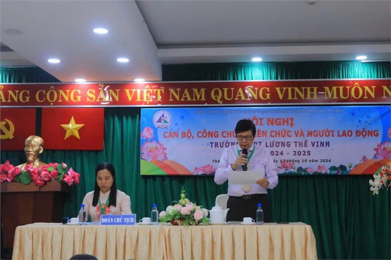 Hội nghị cán bộ, công chức, viên chức và người lao động năm học 2024 - 2025