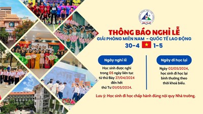 Thông báo nghỉ lễ