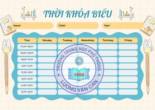 Thời khóa biểu