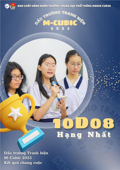 Điều lệ Hội thi Tranh biện  Marie Curie bản lĩnh  năm 2024, ban hành kèm Kế hoạch số 12-KH/ĐTN-THPTMC ngày 04/3/2024 của Ban Chấp hành Đoàn Trường về về Kế hoạch hoạt động tháng 3 năm 2024