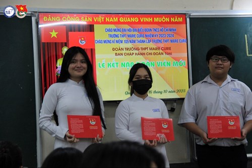 Quyết định số 110-QĐ/ĐTN-THPTMC ngày 26/4/2024 của Ban Chấp hành Đoàn Trường về việc chuẩn y kết nạp Đoàn viên mới ngày 30/4/2024
