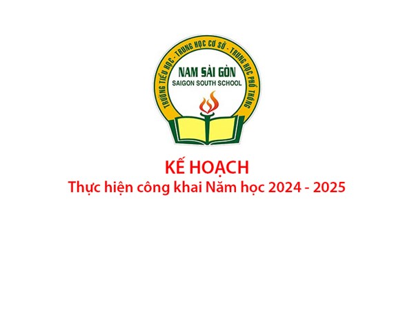 Kế hoạch thực hiện công khai Năm học 2024 - 2025