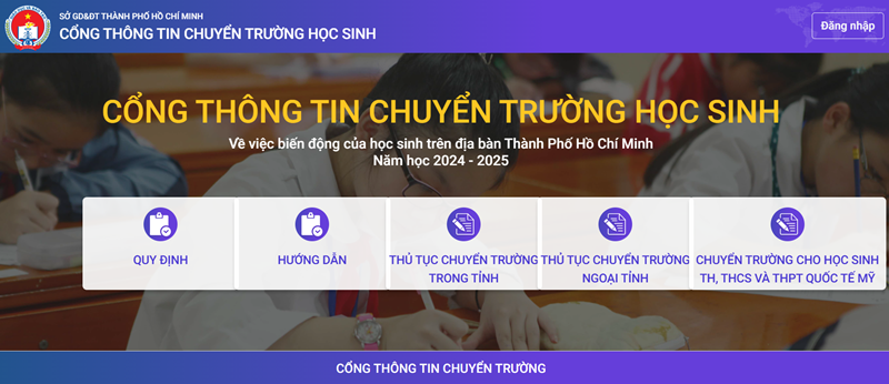 Hướng dẫn thủ tục Chuyển Trường
