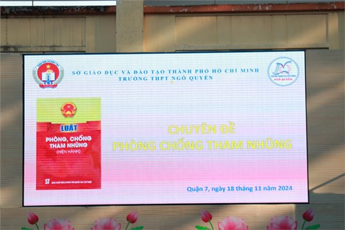 Trường thpt ngô quyền tổ chức chuyên đề phòng chống tham nhũng