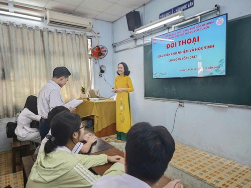 Trường thpt ngô quyền tổ chức đối thoại giữa giáo viên chủ nhiệm và học sinh