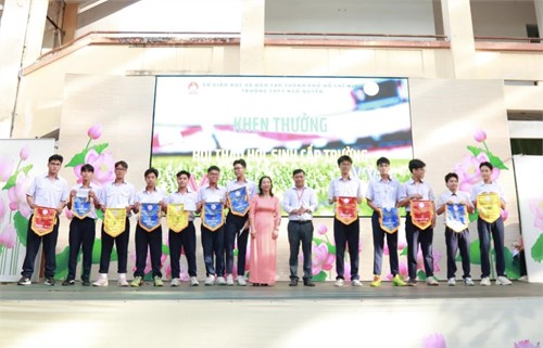 Trường thpt ngô quyền tuyên dương trao giải thể thao học sinh năm học 2024 - 2025