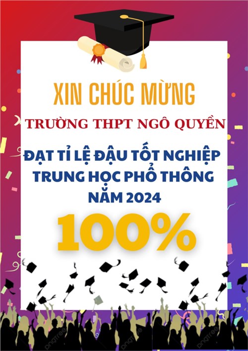 Chúc mừng 2k6 trường thpt ngô quyền đậu tốt nghiệp thpt 100%