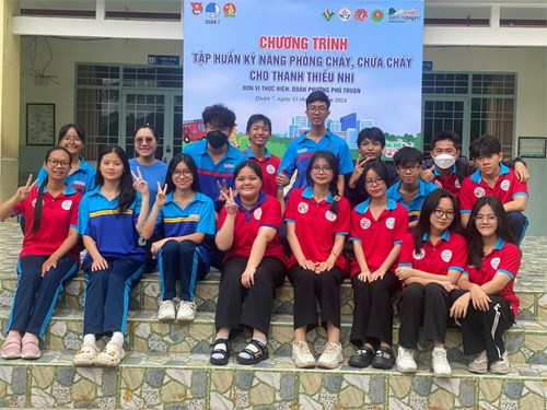 Chương trình tập huấn kỹ năng phòng cháy, chữa cháy cho thanh thiếu niên