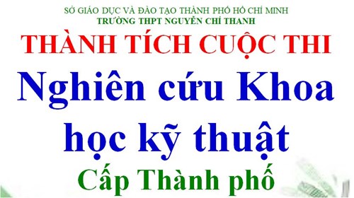 Danh sách HS đạt giải Nghiên cứu KHKT cấp Thành phố