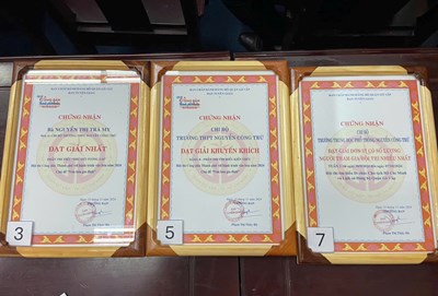 Chúc mừng Chi bộ Nhà trường đã đạt giải tại Hội thi Công dân Thành phố với hành trình văn hóa năm 2024 và Hội thi tìm hiểu Di chúc Chủ tịch Hồ Chí Minh và Lịch sử Đảng bộ do Ban tuyên giáo Quận ủy Gò Vấp tổ chức