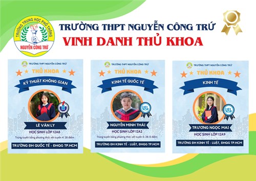 Chân dung thủ khoa của các trường đại học thuộc đhqg tphcm
